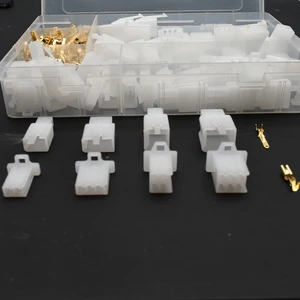 دراجة نارية للسيارة 380 قطعة كهربائية 2 3 4 6 دبوس ذكر أنثى محطات السيارات 2.8 مجموعة التوصيل قارب سلك موصل المحطة أعلى 8 زلاجات مبيعات مقاس 46 - No6