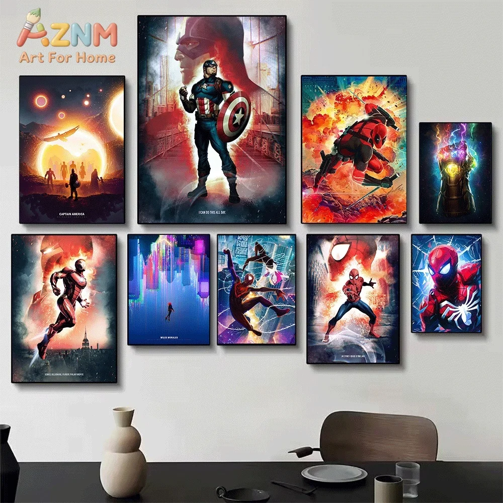 Cuadro de Lona de Avengers End - Watercolor Poster Print reseña y precio