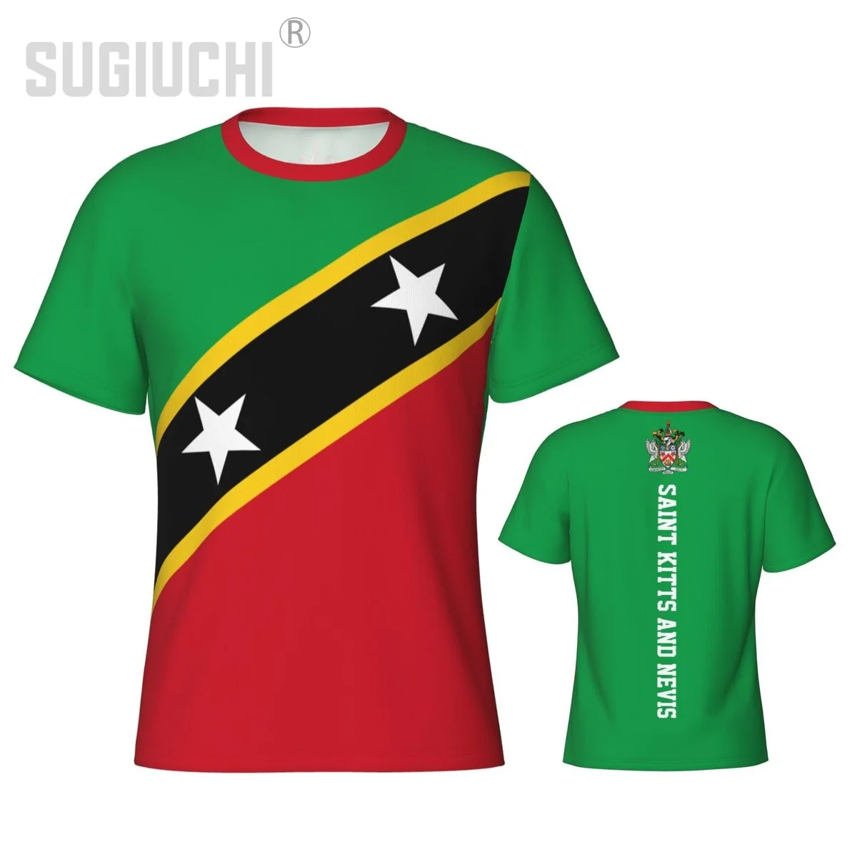 Tight Sports T-shirt Saint Kitts And Nevis Flag 3D For Men Women Tees jersey Clothes Soccer Football Fans Gift Patriotic T shirt