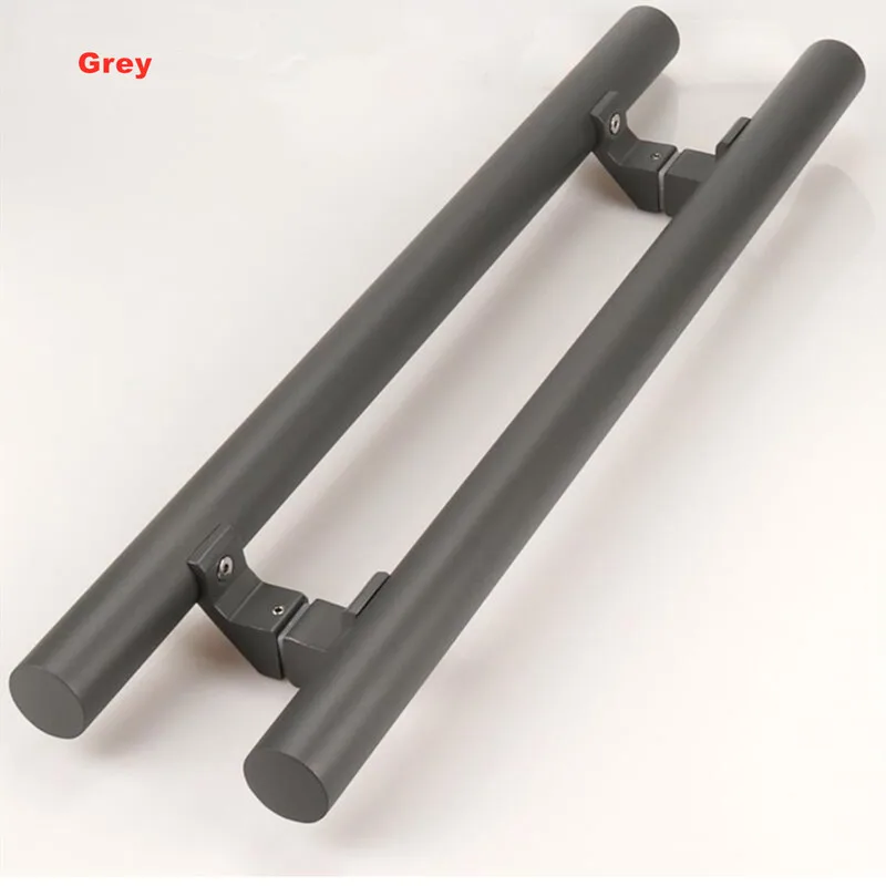 Black thickened stainless steel square door handle glass door handle push pull door handle framed door handle(XYLS-040)
