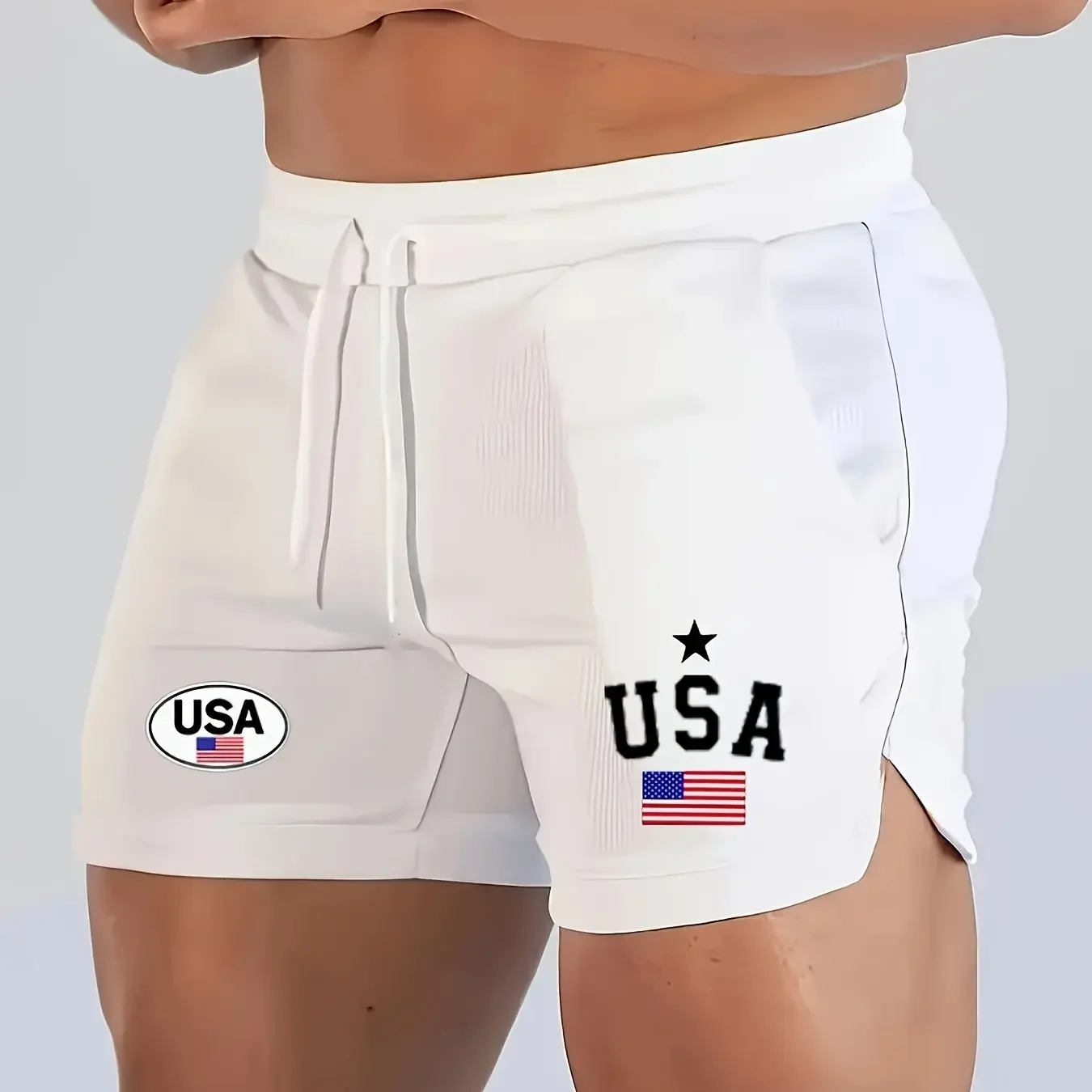 2026 New Men's Summer Gym Shorts Slim Fit Running Training Shorts Elastic Waist Fashion Brand Quick Dry Casual Sports Shorts