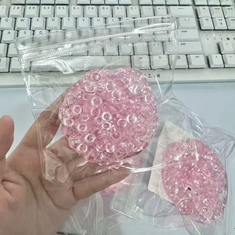 Relaxation Ice Bead Squeeze Ball Soft Anxiety Relief Pinch Plastic Stress Relief