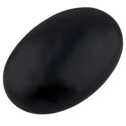 TUMBEELLUWA Natural Black Obsidian Oval Palm Stone Worry Stone Healing Chakra Reiki Cabochon Jewelry Decoration 60x40x20mm