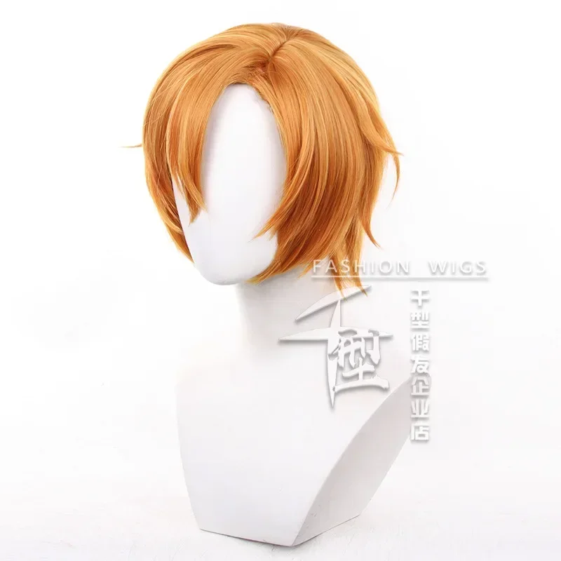 Cosplay Dominator Sasaki and Miyano Sasaki Xiuming Orange Four Or Six Points Turn up Short Hair Cos Wig