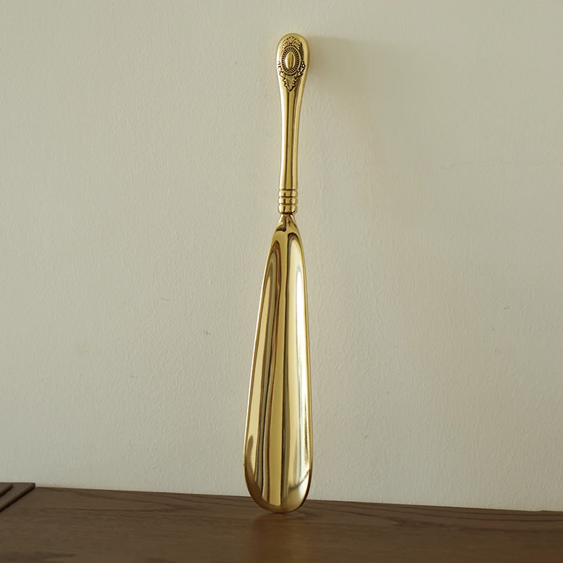 Brass Shoehorn  Shoe Lifter Home Entrance Decoration Brass Shoe Horns Classical Home Decor