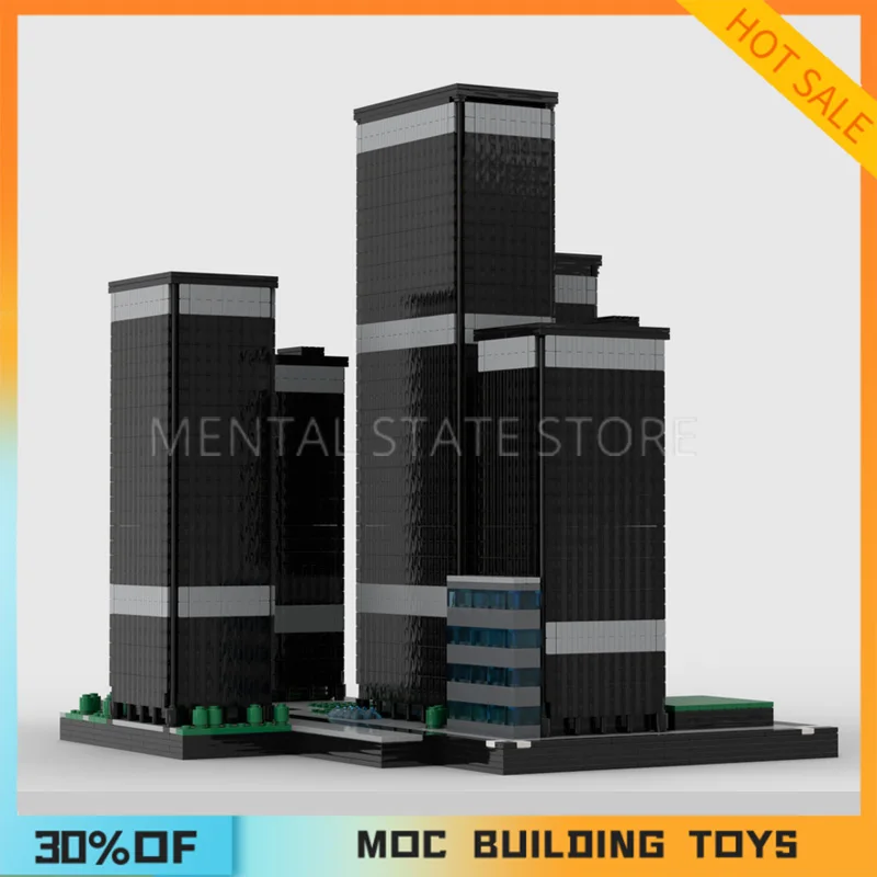 11015 pçs personalizado moc toronto-dominion centro blocos de construção tecnologia tijolos montagem criativa educação brinquedos presentes do feriado