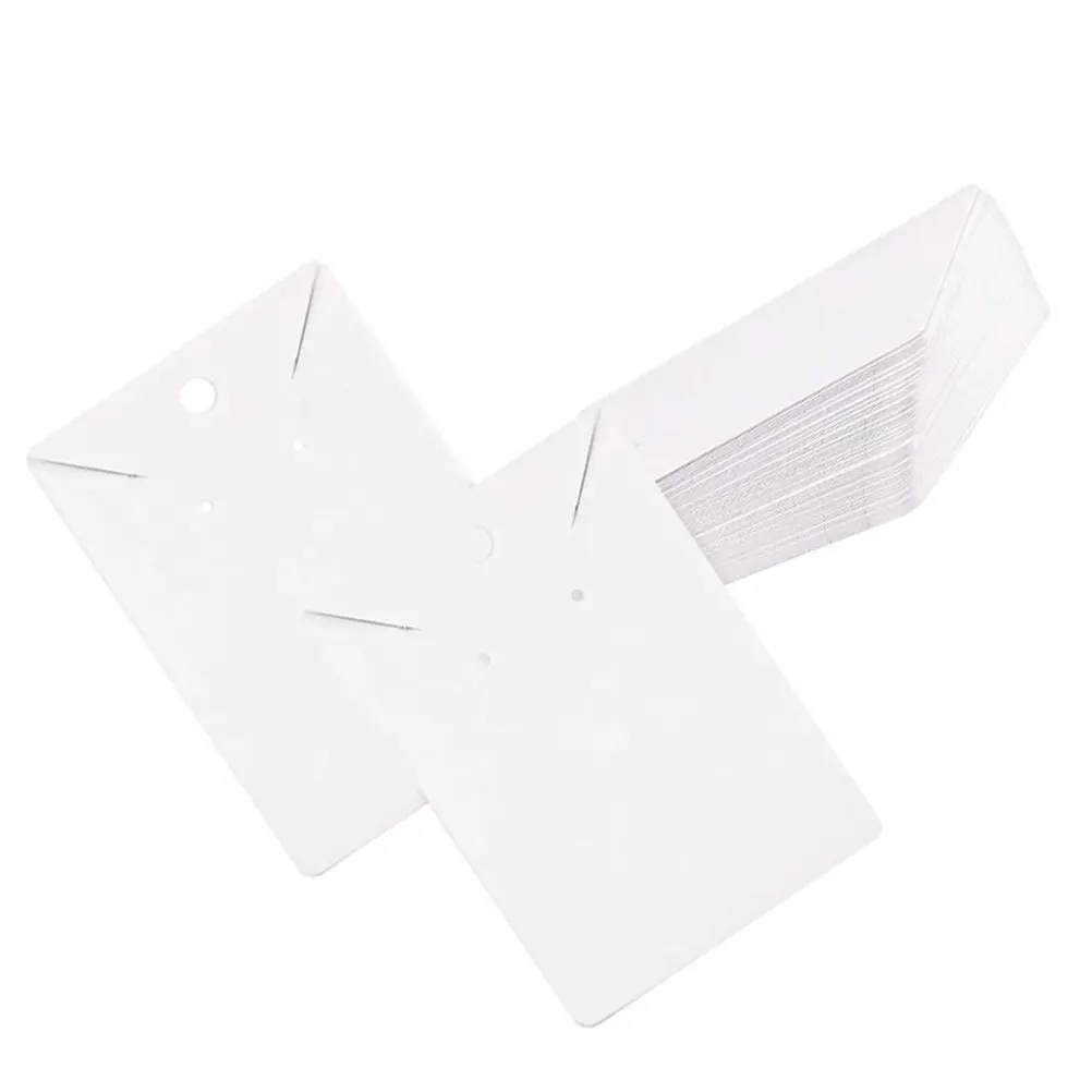 

1Set Kraft Paper Earring Display Cards Vintage Jewelry Display Holder Hanging Hole for Store Cabinet Earring Cards