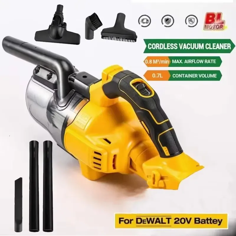5 in 1 Handheld Electric Vacuum Cleaner with 500W Powerful Motor, 46 CFM Portable Hand Vacuum for Floor, Carpet, Car for Dewalt