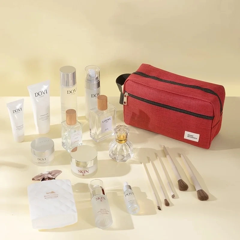 Borsa da toilette da viaggio per uomo Custodia per cosmetici da donna Borsa per trucco da donna impermeabile Borsa per il lavaggio di bellezza