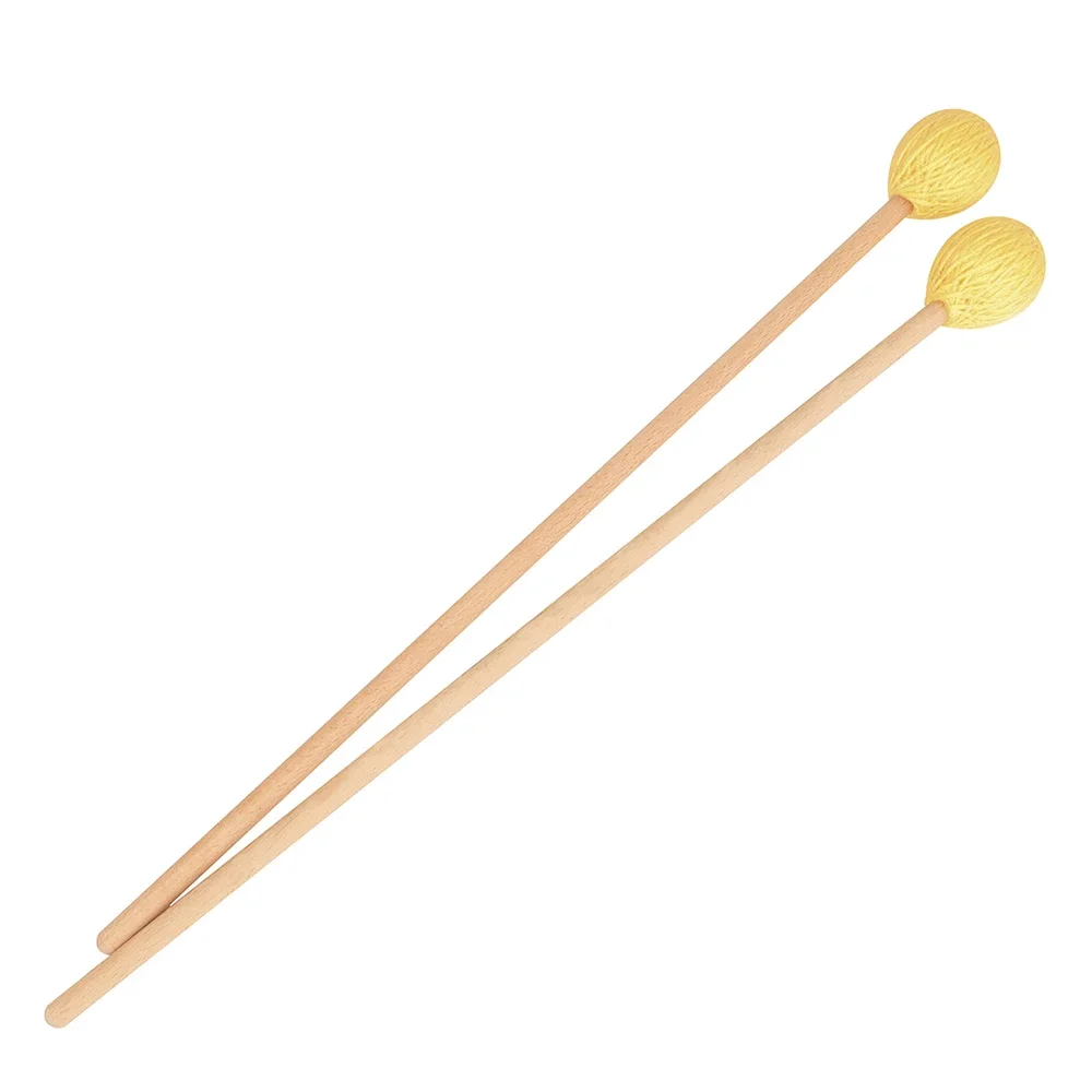 IRIN Marimba Mallets Middle Stick Yellow Xylophone Mallet Drum Sticks Maple Handle Percussion Instrument Accessories Mallet