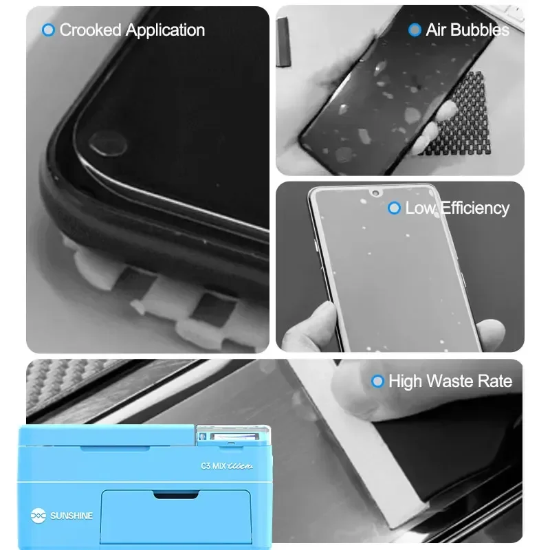 آلة القطع والترقق الذكية SUNSHINE C3 Mix Ultra 2 في 1 لتصفيح حماية قطع فيلم شاشة الهاتف المحمول #4
