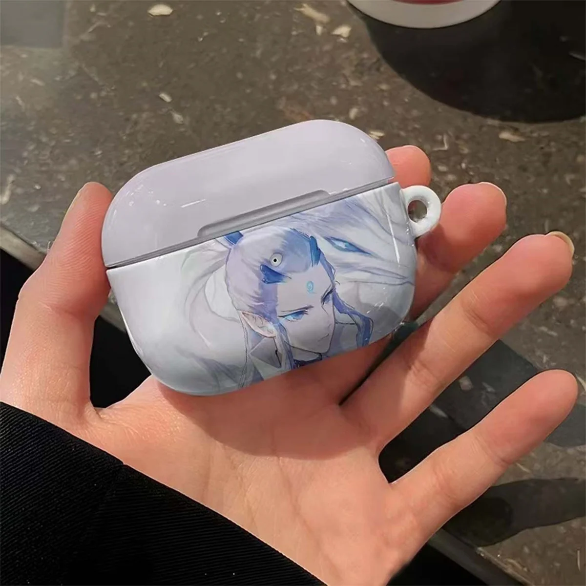 Cover for AirPods 4th/3rd/2nd/1st Generation,Cute Cartoon Popular Anime Ne Zha Earbuds Case for Airpods pro/pro 2 with keychain