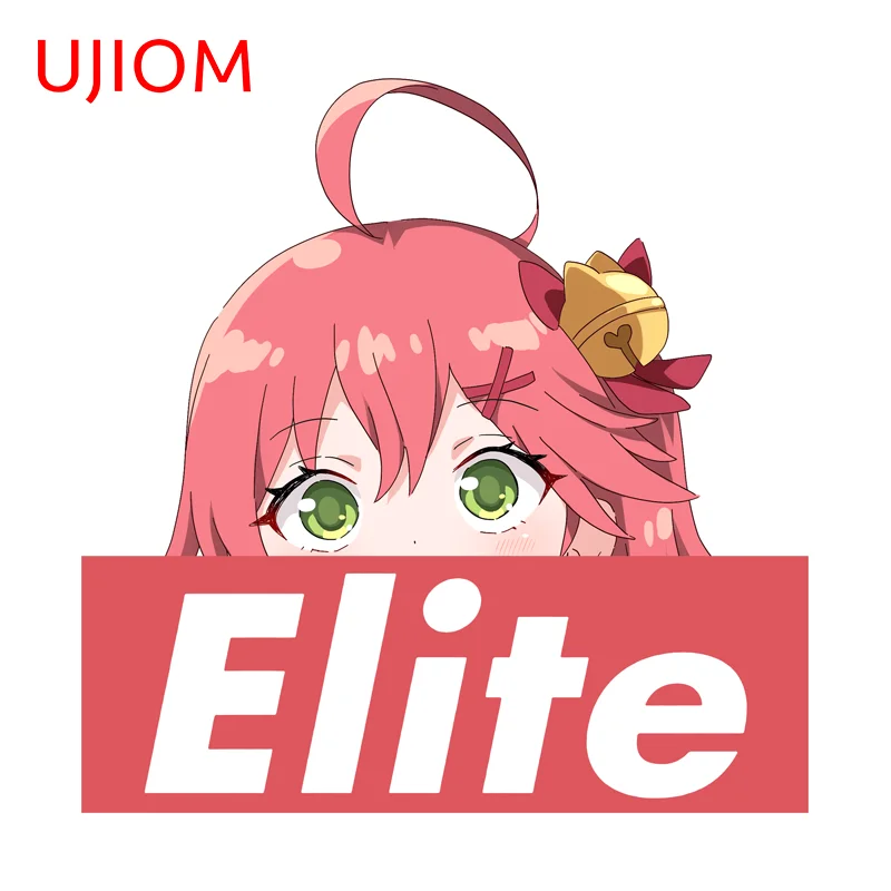 UJIOM Hololive Sakura Miko Peeker Graffiti Wall Sticker Artistic Tendy Attractive Adhesive Decal Unique DIY Decoration Chambre