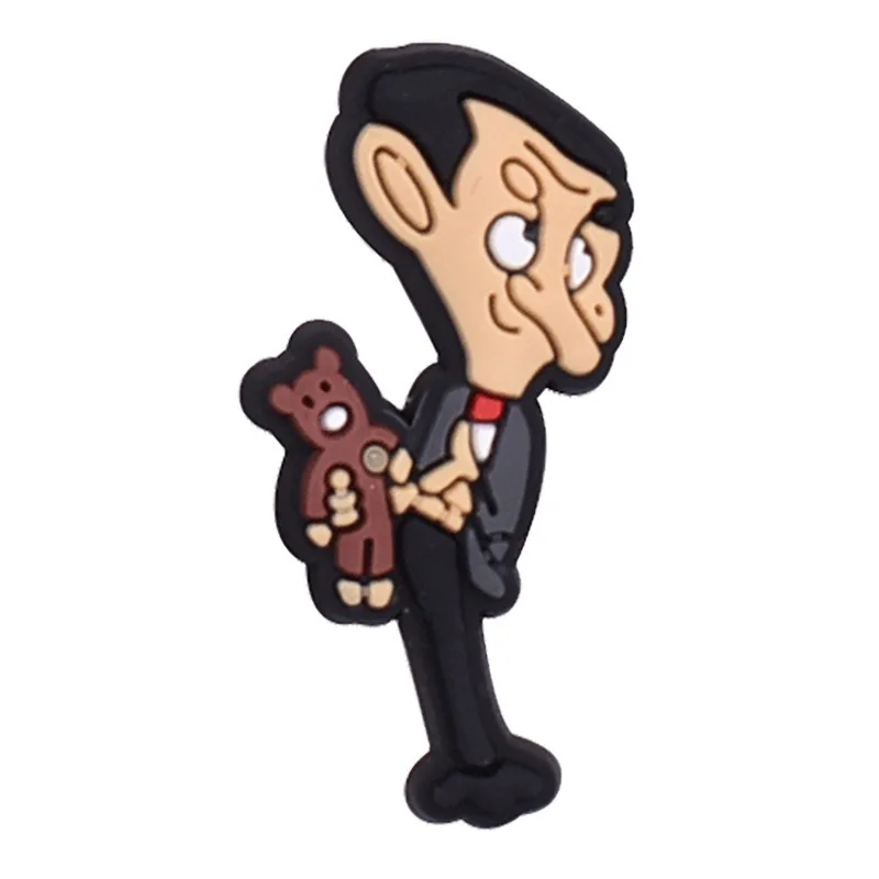 9/50 Stück Mr. Bean Schuh-Charms, Cartoon-Schuhaccessoires, passend für Clogs, Sandalen, Gartenschuhe, Dekorationen, Schnallen für Kinder, Geschenke – Detail 10