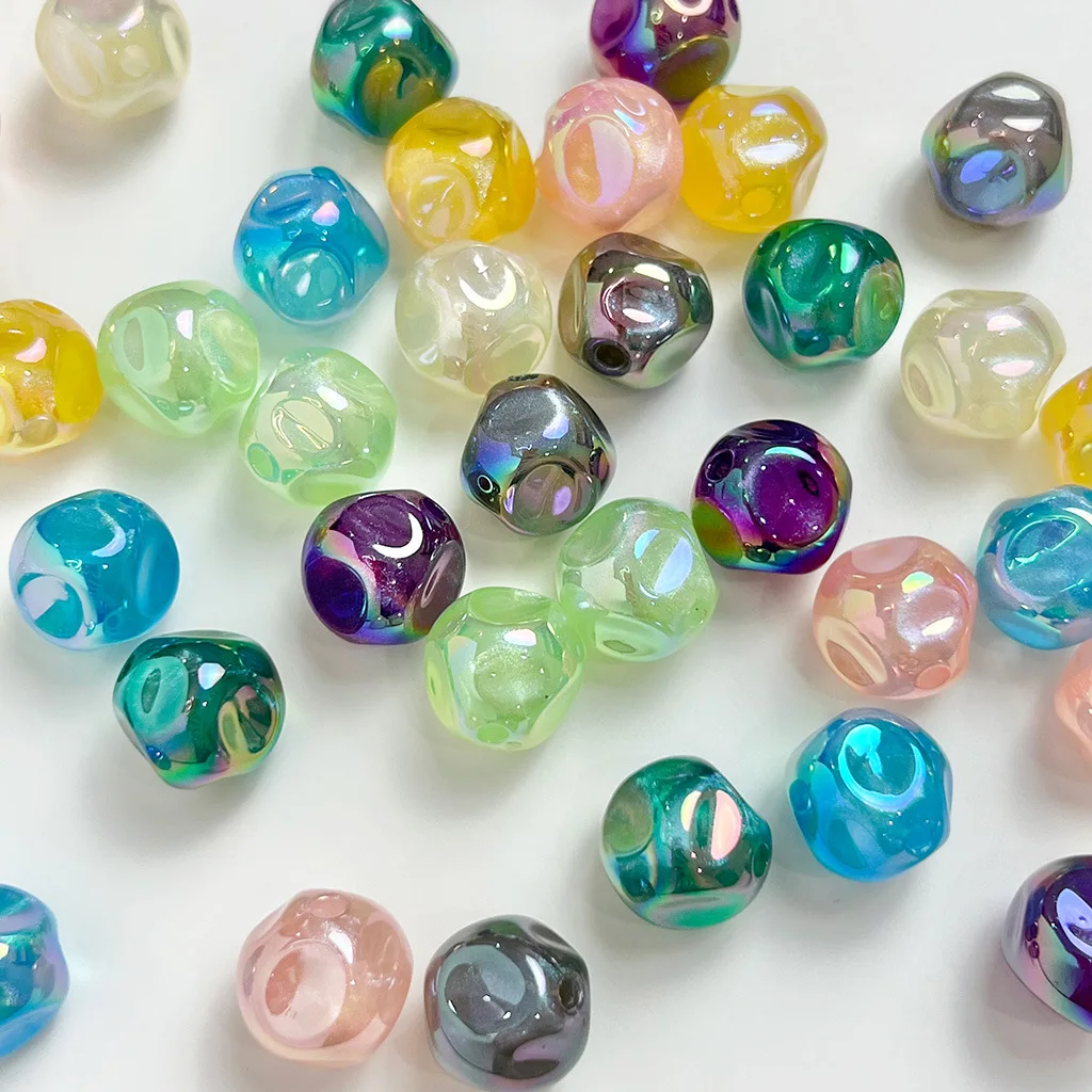 10Pcs 16mm Acrylic Fig Shape Bead Colorful Loose Beaded DIY Jewelry Makeing Handmade Chain Pendant Material Bracelet Accessories