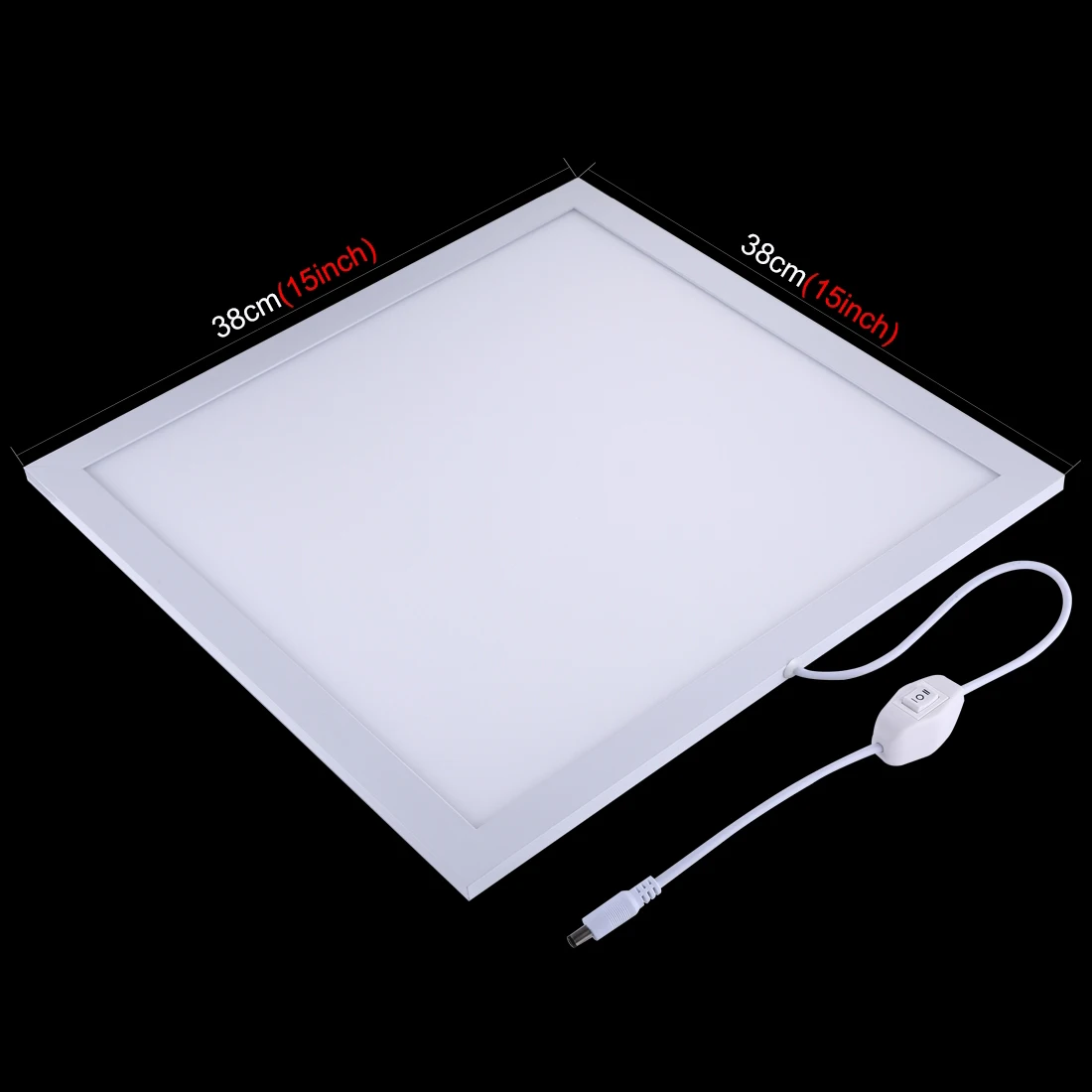 1200LM 38x38 cm LED Photography Shadowless Bottom Light Lamp Panel Dimmable for 40cm Photo Studio Shoot Tent Box AU EU US UK