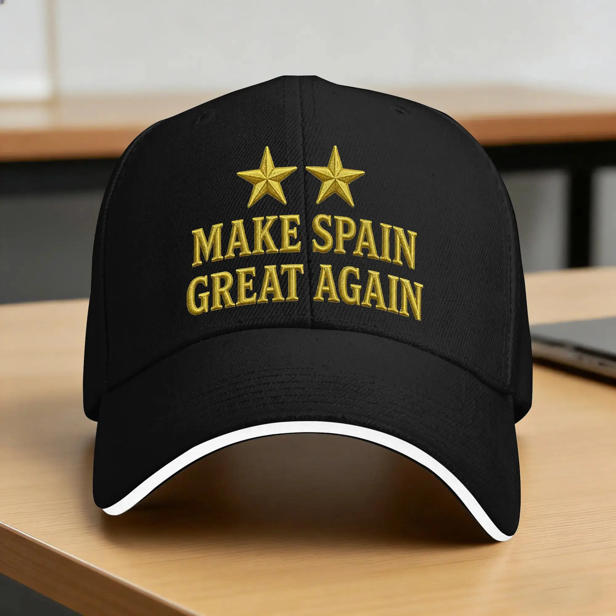 Make Spain Great Again Two Stars Casual Baseball Cap  Hunting Camping Trucker Hat Summer Breathable Baseball Caps