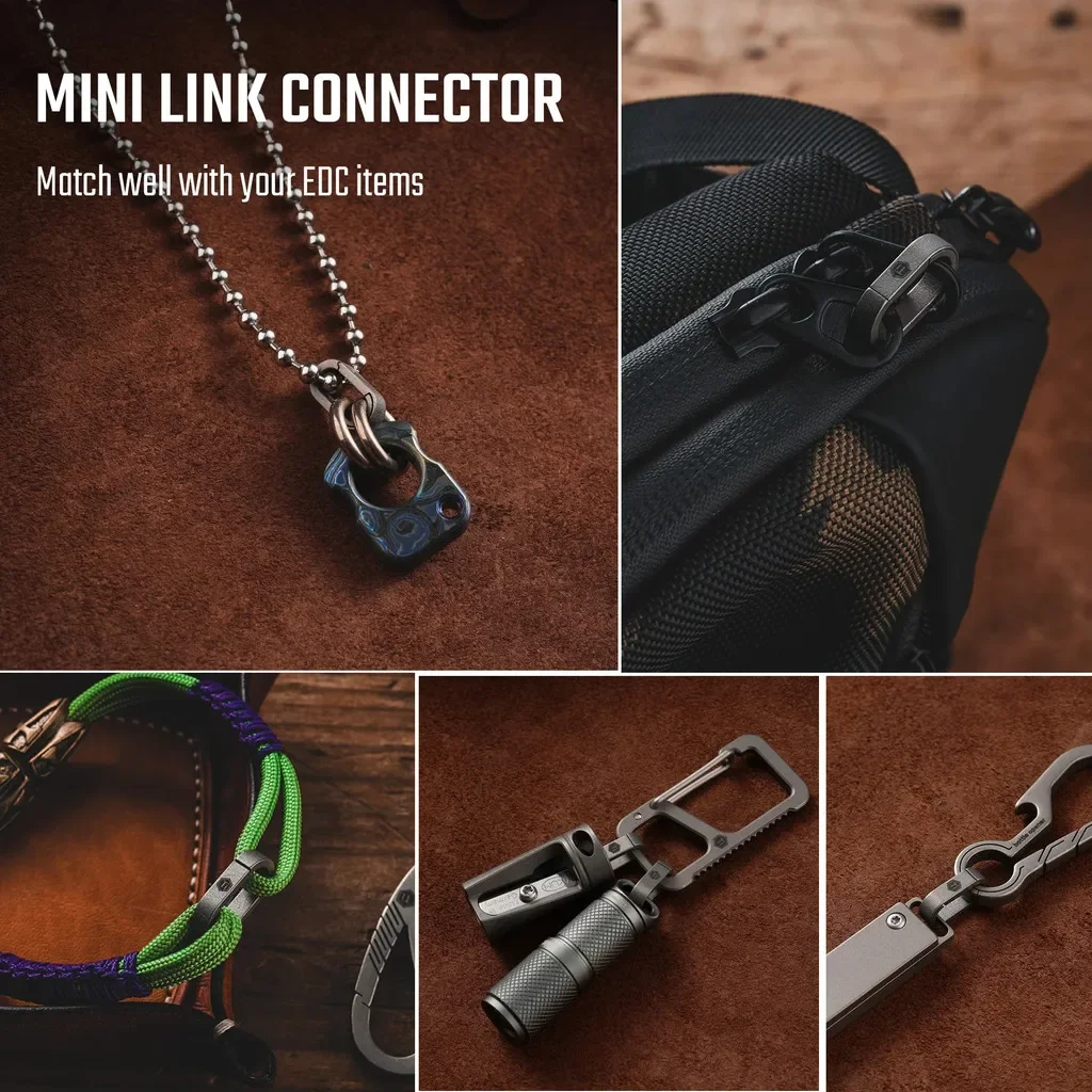 Keyunity KA41 6PCS Mini Split Key Ring Quick Release Key Organizer
