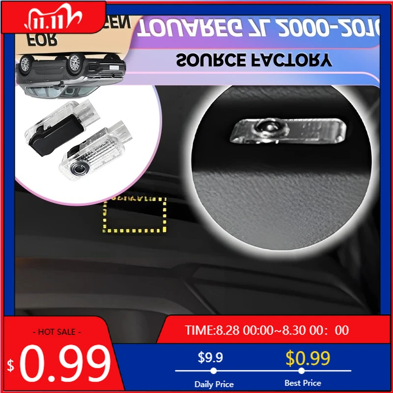 

Новинка 2026 для VW VOLKSWAGEN, капоты для ламп, горячие антенны, светодиодные двери автомобиля, добро пожаловать, призрачная тень, проектор, аксессуары для VW Touareg