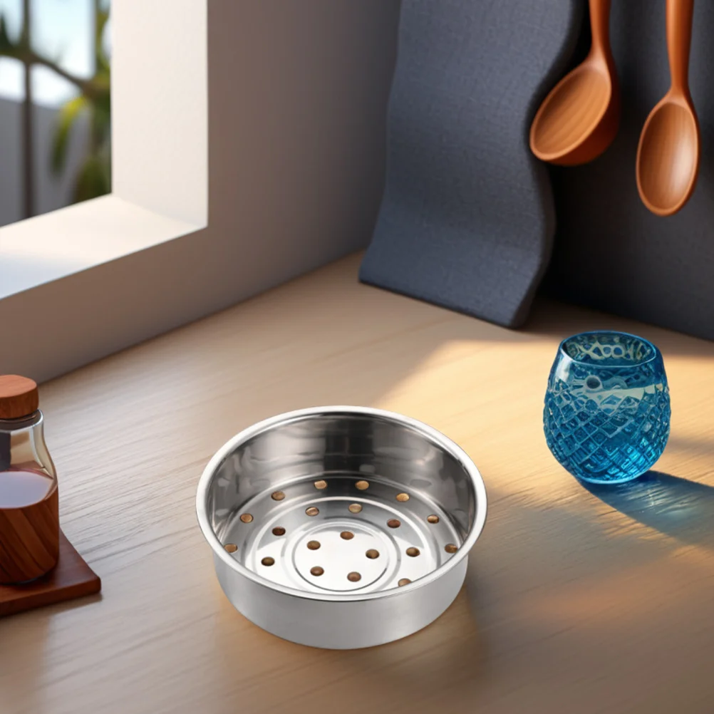 

2pcs Stainless Steel Steamer Basket Deepened For Rice Cooker Pressure Pot Steaming Rack Nonstick Dumplings Buns Vegetables Fish