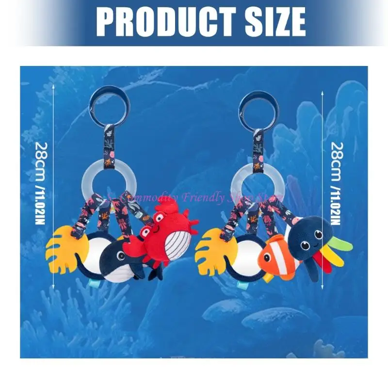 85AE لعبة خشخيشة للأطفال لتزيين غرفة نوم الأطفال وسرير الرضع حول لوازم التعليق