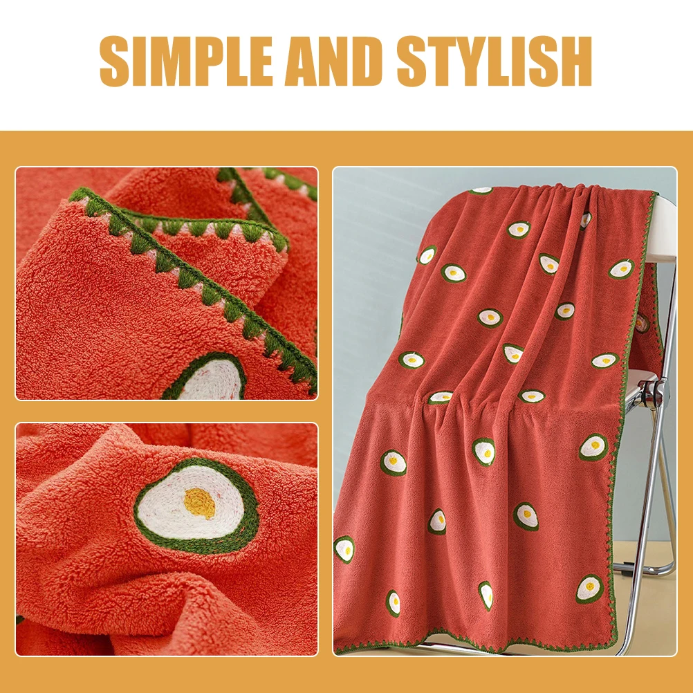

Coral Fleece Towel 140x70cm Red Soft Absorbent Large Size Oversized Towels Large Bathroom Body Towels for Bathroom Hotel Spa