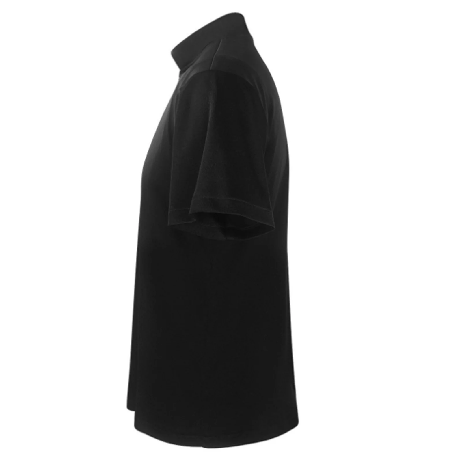 Camisa de clero masculina sacerdote cosplay topo mock neck guia manga curta camiseta para o dia das bruxas pregador ocasiões formais