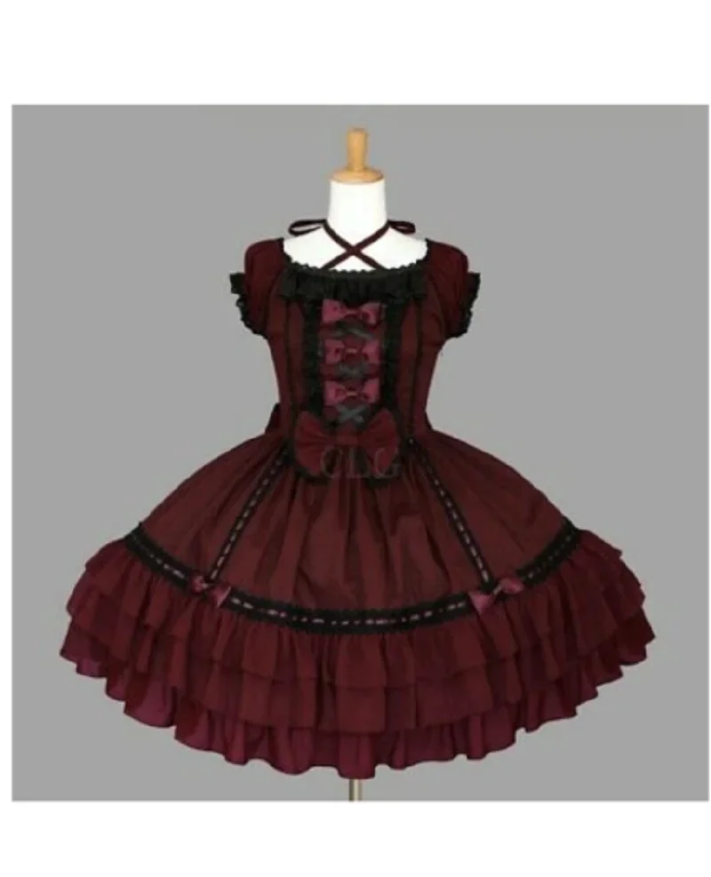 

2024 Sexy Sissy Dress Short Sleeved Cute Maid Dress Cosplay Costume Halloween Adult Customization