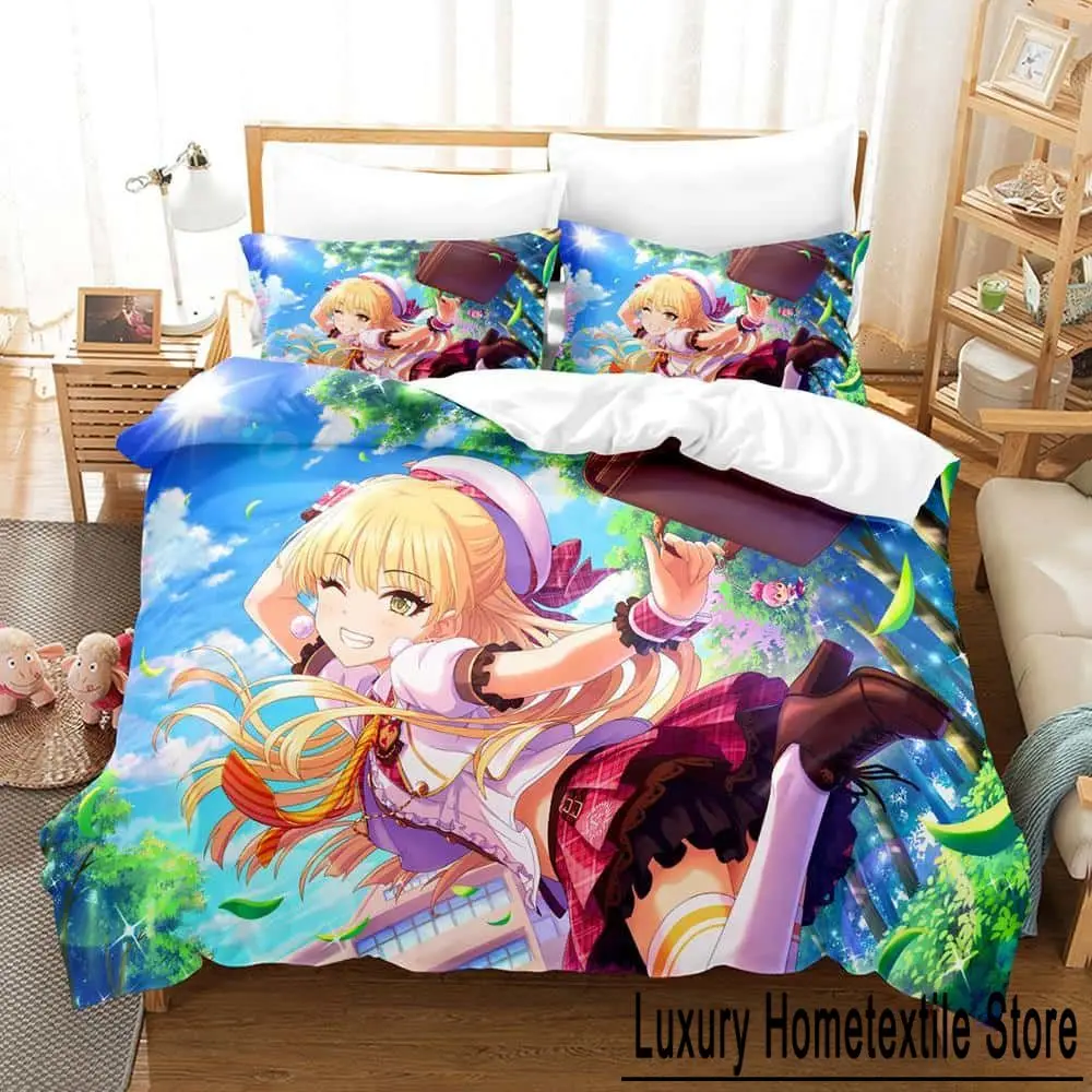 

THE iDOLM@STER Cinderella Girls Starlight Stage Bedding Set Single Twin Full Queen King Size Bed Set Bedroom Duvet cover Sets