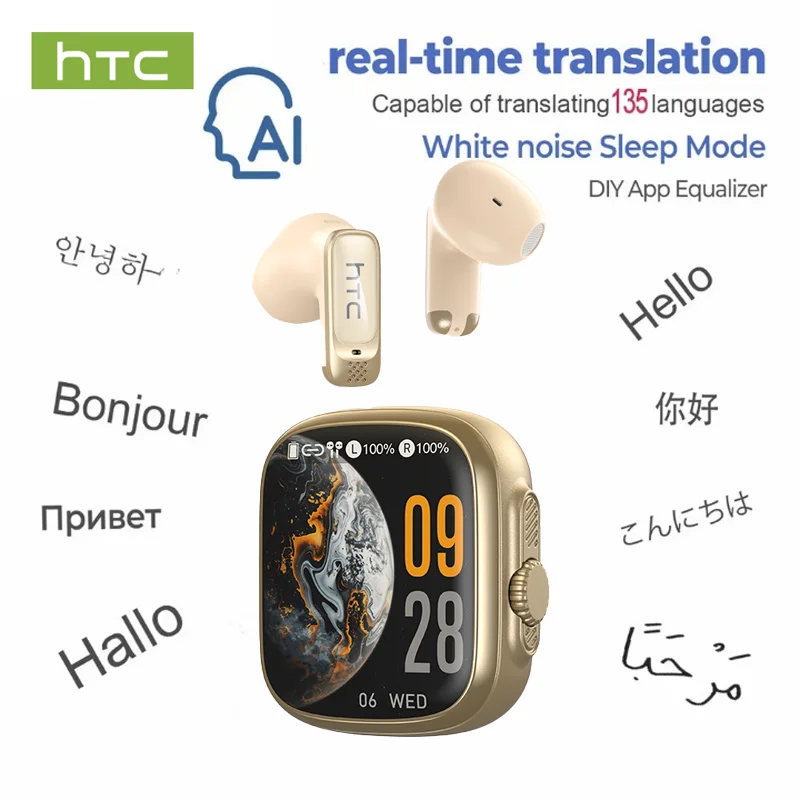 HTC NE72 Open-Ear AI Translator Earbuds image
