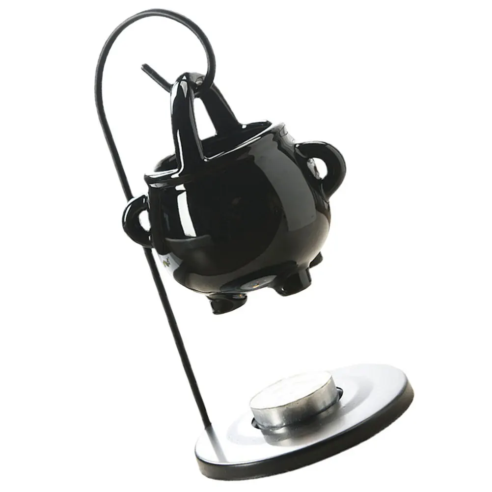 

Cauldron Oil Burner Ceramic Wax Melt Burner Tea Light Diffuser for Home Office Yoga Room