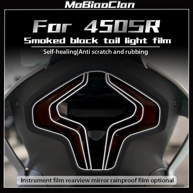 For CFMOTO 450SR 450 SR Motorcycle Headlight And Taillight Film Decals Lamp Transparent Protective Film Accessories