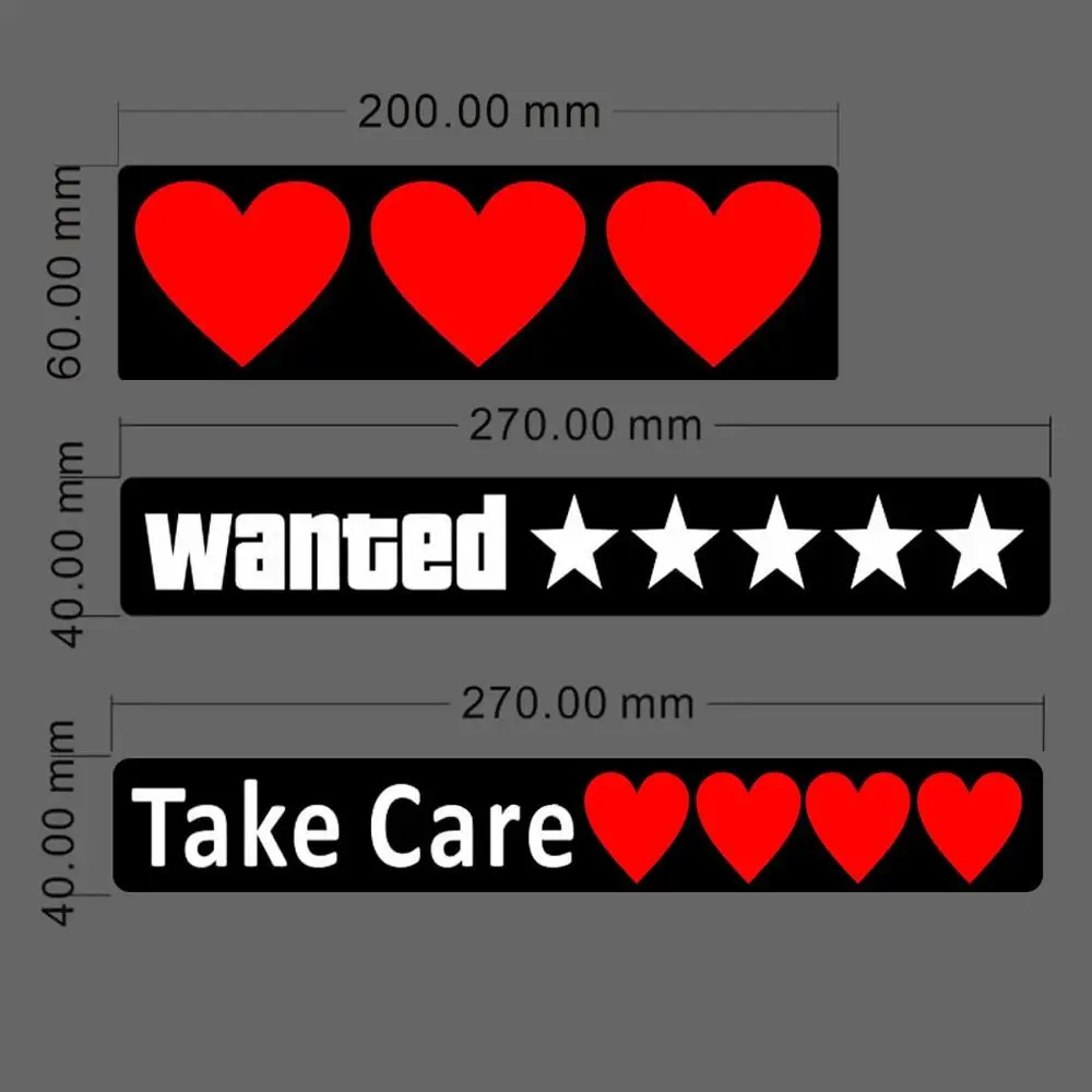 Fashion Decoration Sticker Electric Windshield Sticker Car Decals LED Car Sticker Safety Signs