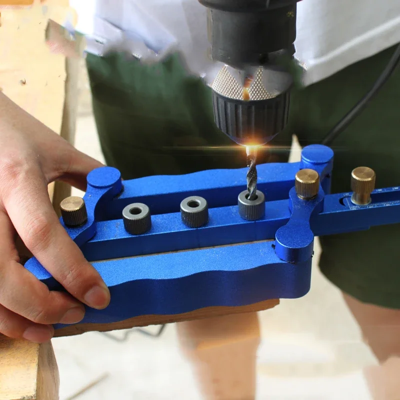 Straight Hole Puncher Locator Woodworking Pocket Hole Locator Jig Kit Wood Doweling Hole Puncher High Quality  Carpentry Tools
