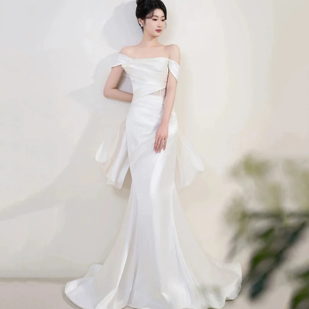 Elegante Maßgeschneiderte Liebsten Prom Kleider Off Schulter Party Kleider Meerjungfrau Spitze Abendkleid Neue Vestido De Novia