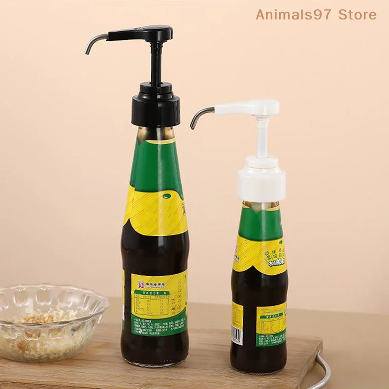 1 Pc Household  Oyster Sauce Bottle Nozzle Pressure Oil  Pumps Push-Type Kitchen Portable Tools Bottles Stopper Dispenser