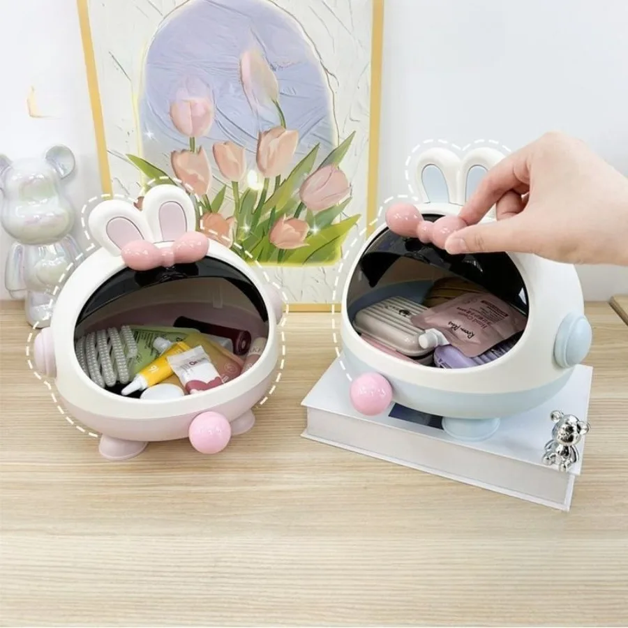 Desktop Cartoon Storage Box, High Appearance Level Hair Accessory Storage, Cute Office Desk Stationery and Sundries Storage Box
