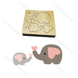 Elephant wooden dies for scrapbooking, multiple sizes, v-2356, new