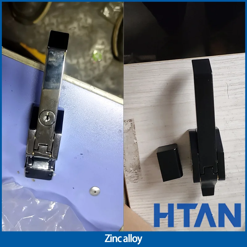 

Вакуумно-герметичная ручка из цинкового сплава для холодильного оборудования и промышленного электрооборудования, изготовленная методом точного литья, с замком