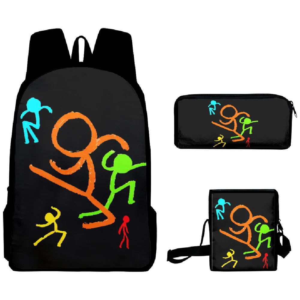 

Alan Becker Merch Backpack 3 Pieces Sets Unisex Shoulder Bags Daypack Zipper Bag Pencil Bag Unique 2023 Funny Bags