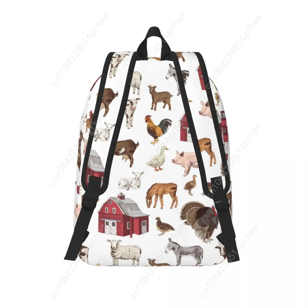 Ransel Hewan Ternak Pedesaan untuk Anak Laki-laki Perempuan, Tas Sekolah Pelajar, Tas Buku, Tas Ransel Angsa Babi, Hadiah