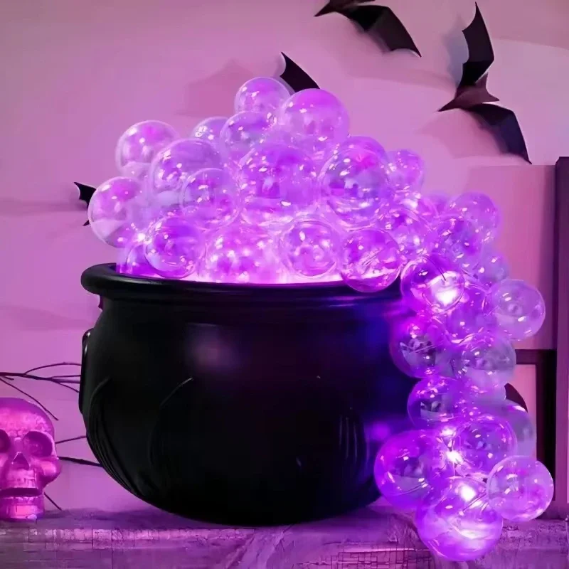 

Halloween Witch Bubbling Magic Furnace Diy Clear Ball Witch Bubble Pan Halloween Witch Glow Magic Bubble Stove