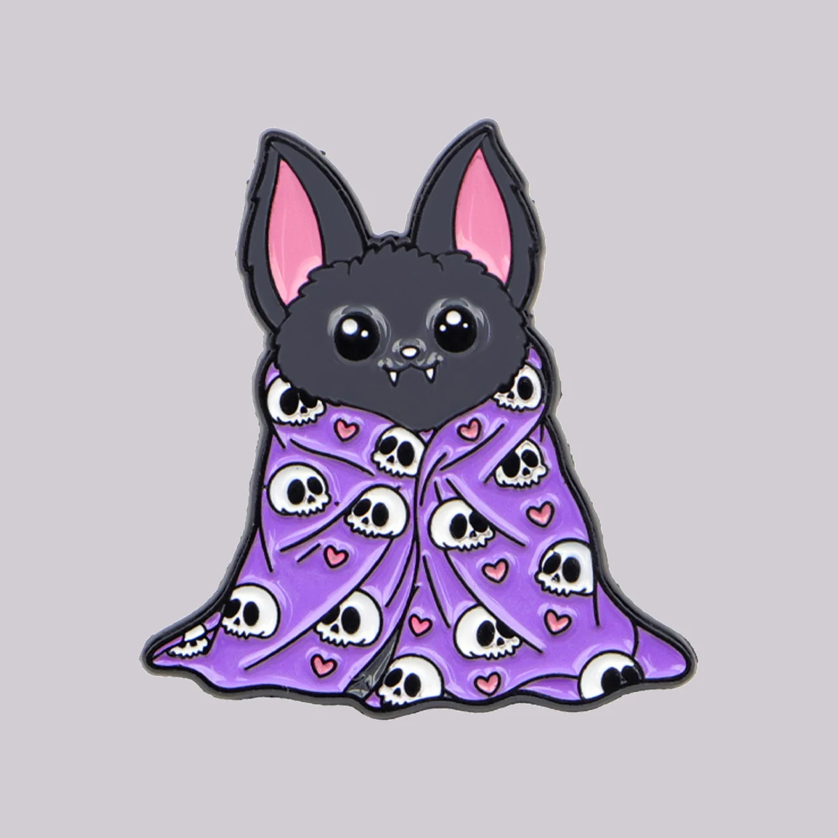 Cute Bat Enamel Pin Skeleton Brooch Pines Lapel Pins Badge on Backpack Clothing Accessories Halloween Jewelry Holiday Gift