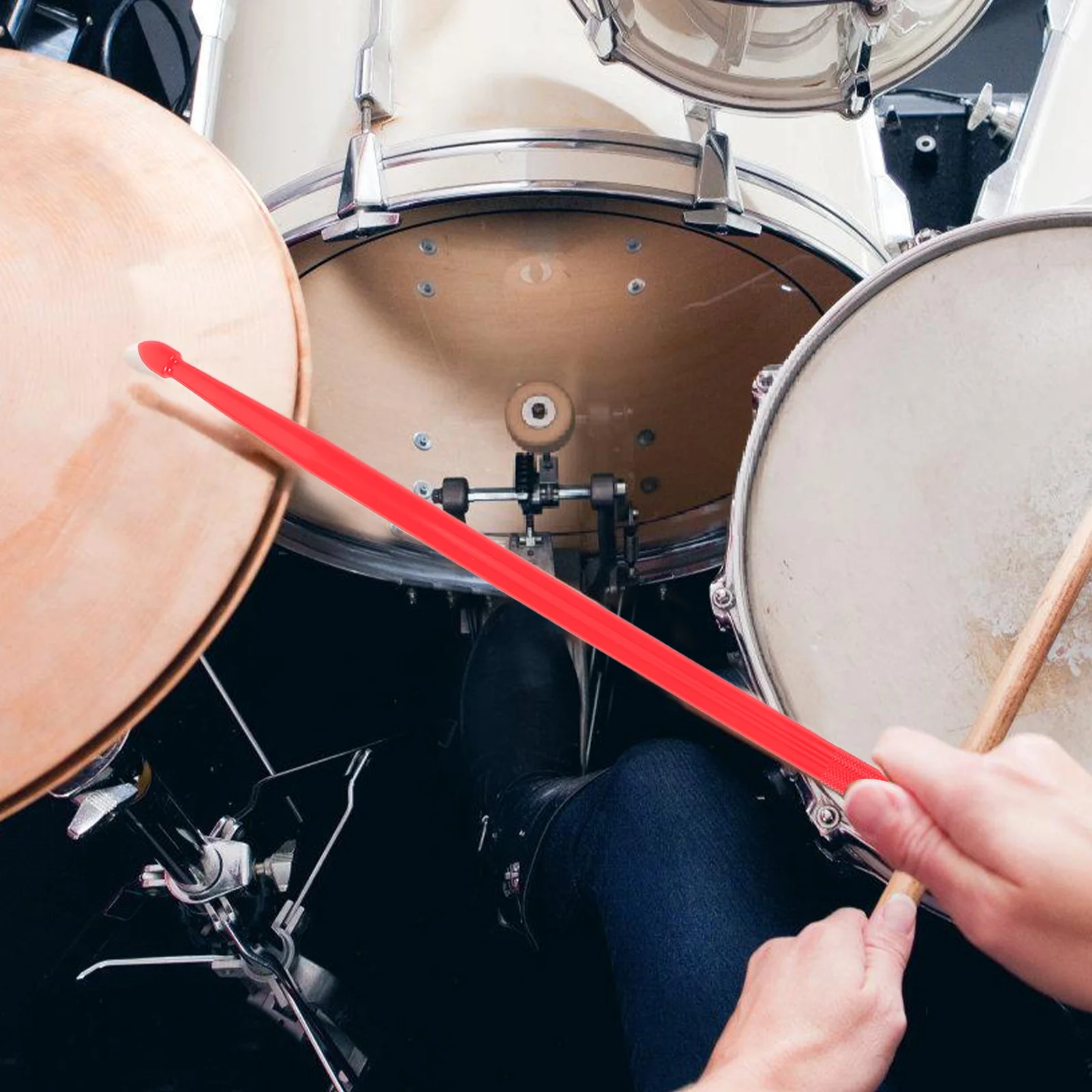 

1Pair Drumsticks Nylon Sticks Lightweight Durable for Drums Red Professional Nylon Stick for Drum Players Drumsticks