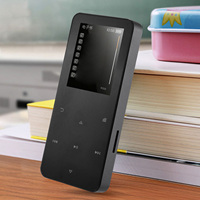 Portable MP3 Player Black Speaker Function Recording Function Dictionary Function MP3 Player 32GB 200mAh for Travel for Sports