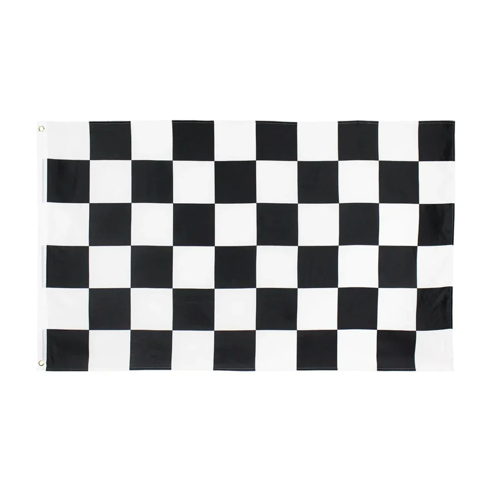 60x90cm 90x150 Black White Red Orange Yellow Green Blue Checkered Racing Flag Polyester Digital Printed Banner Tapestry Curtain