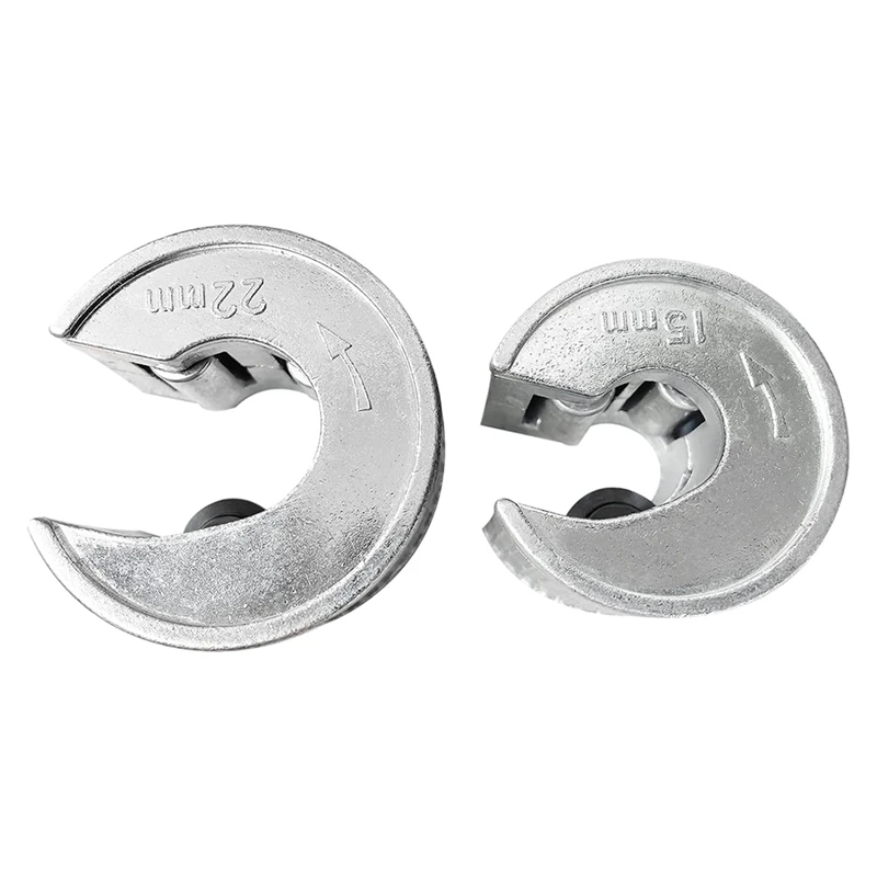 銅パイプスライスチューブカッターセット、2つの交換用カッティングホイール、15mmおよび22mm、2個