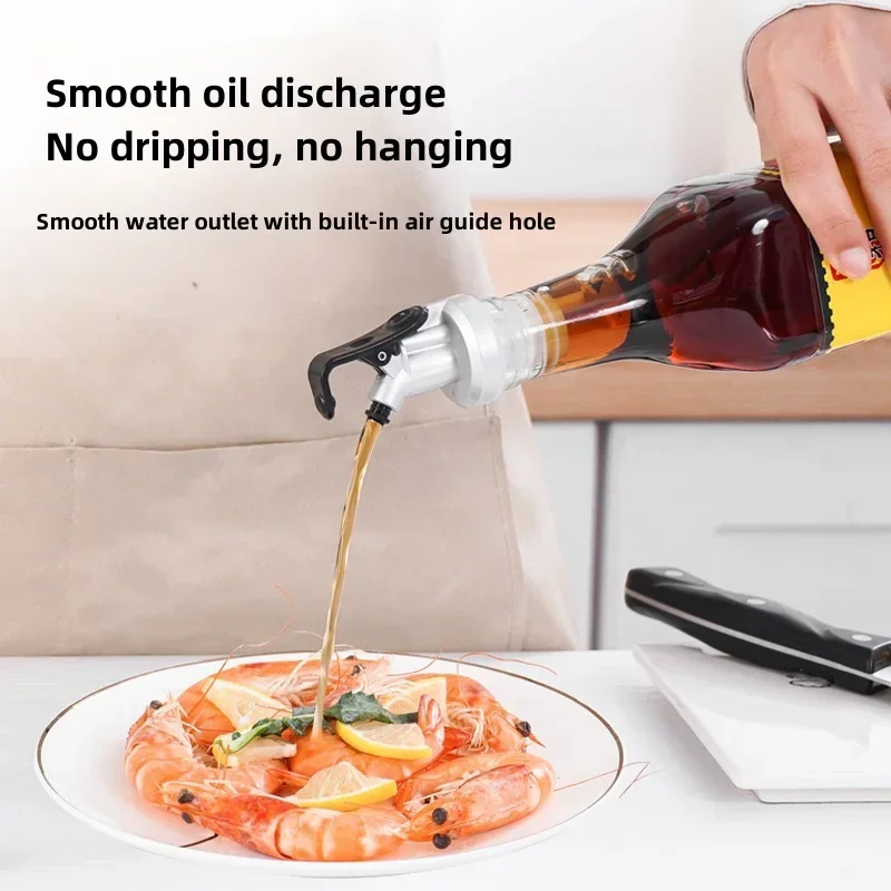 Oil Sprayer Liquor Dispenser Wine Pourers Flip Top Beer Bottle Cap Stopper Leak Proof Pourer Kitchen Accessories