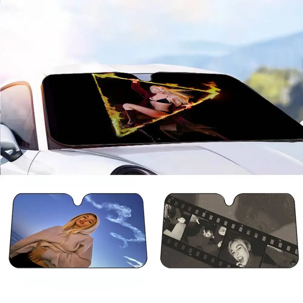 

Singer A-Ava M-Maxs Car SunShade Parasol Car Windshield Sun Shade UV Protection and Interior Cooler