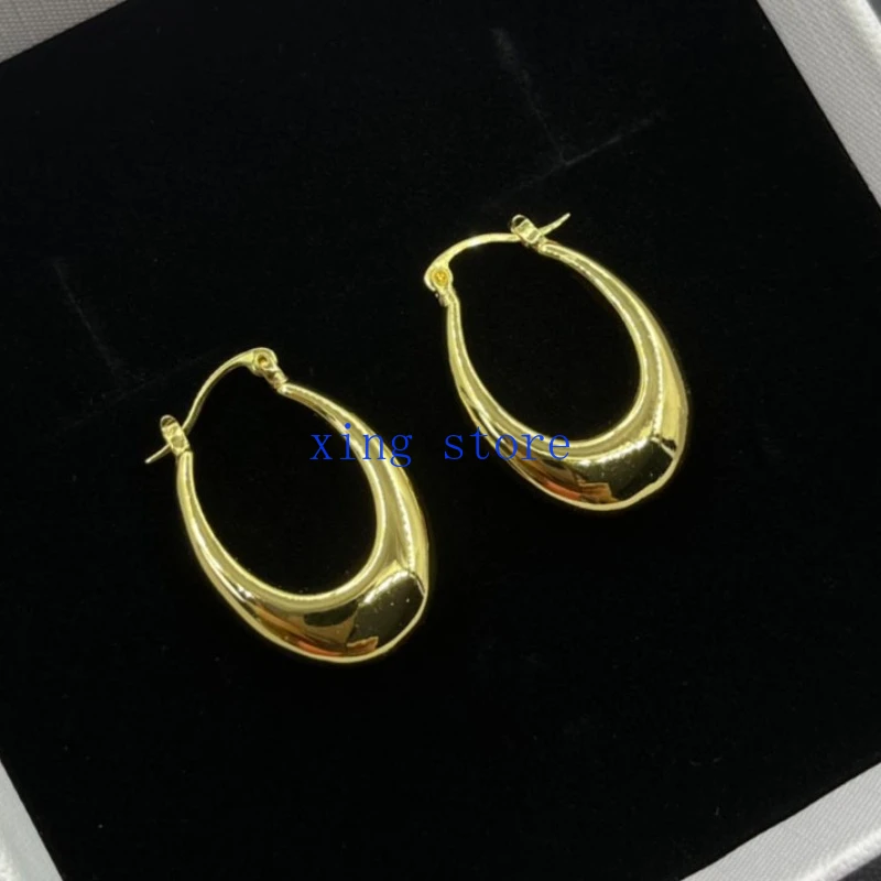 

2024 New Fashion Retro Style Round Exaggerated Geometry Women's Earrings